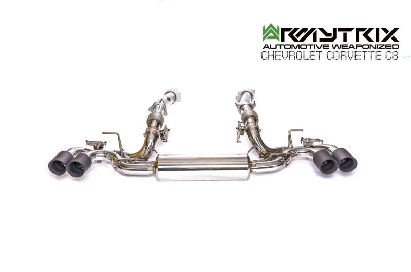 chevrolet corvette c8 armytrix exhaust system