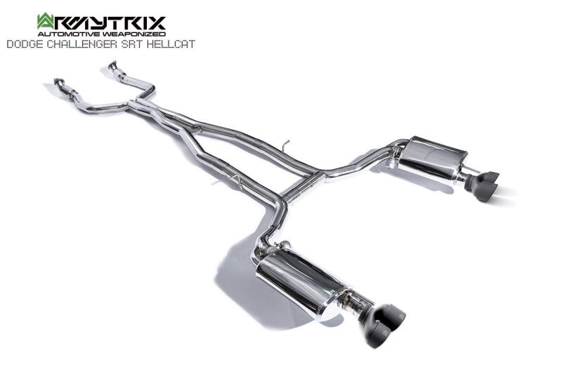 dodge srt hellcat challenger armytrix exhaust valvetronic