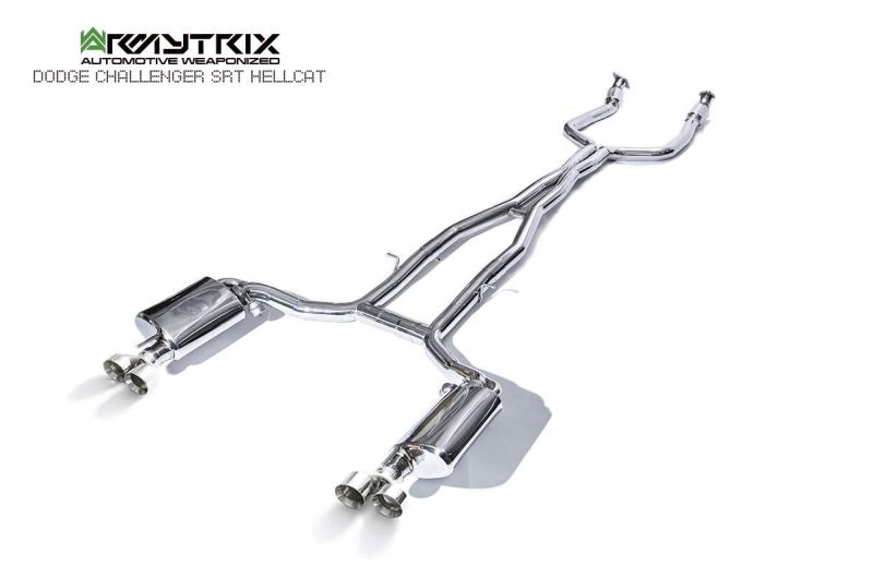 dodge srt hellcat challenger armytrix exhaust valvetronic