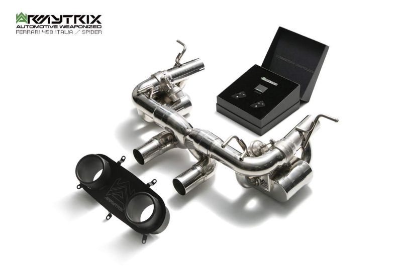 ferrari 458 italia spider armytrix valvetronic exhaust