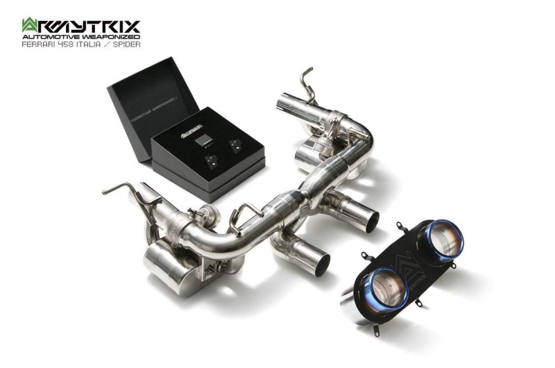 ferrari 458 italia spider armytrix valvetronic exhaust