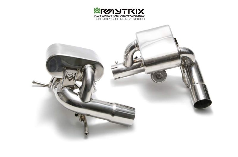 ferrari 458 italia spider armytrix valvetronic exhaust