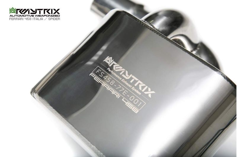 ferrari 458 italia spider armytrix valvetronic exhaust