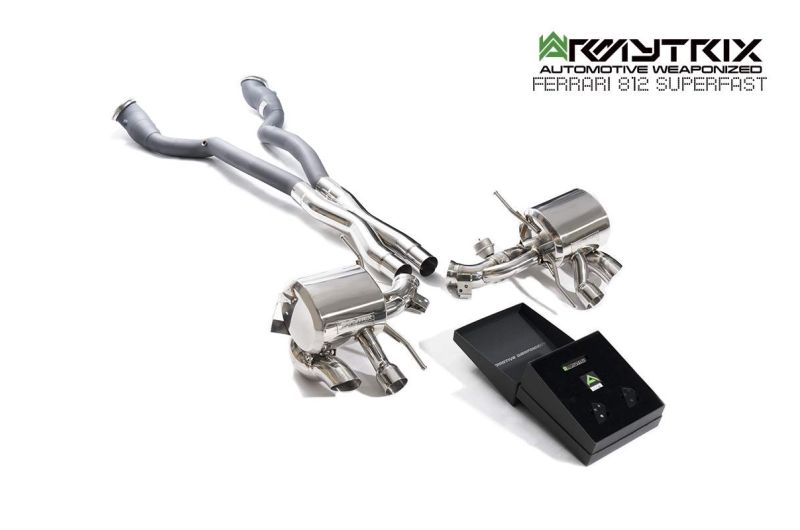 ferrari 812 superfast stainless armytrix exhaust valvetronic