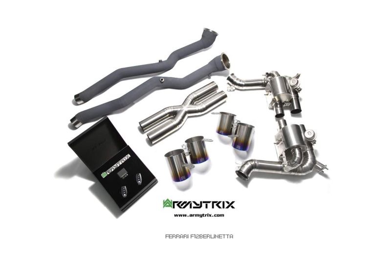 Ferrari F12 Berlinetta 812 Superfast armytrix valvetronic exhaust