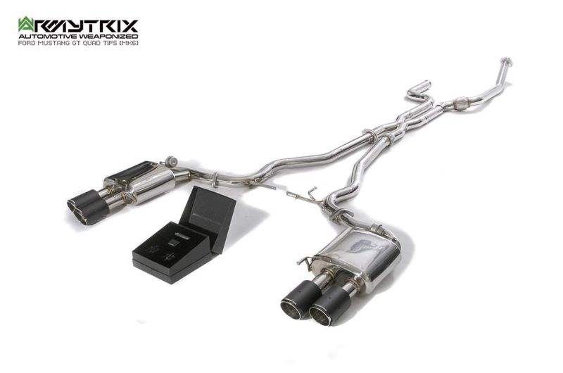 ford mustang gt facelift quad tips armytrix valvetronic exhaust