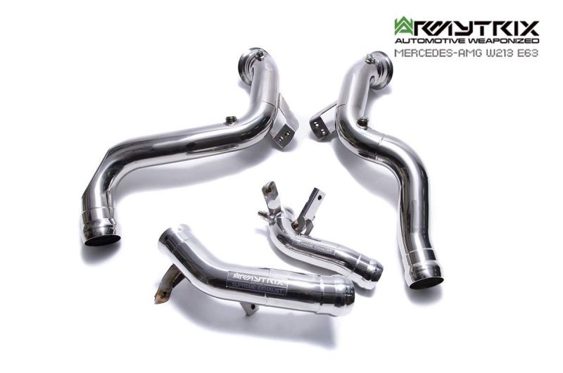 2020 mercedes amg e63 w213 armytrix valvetronic exhaust test pipe straight pipe