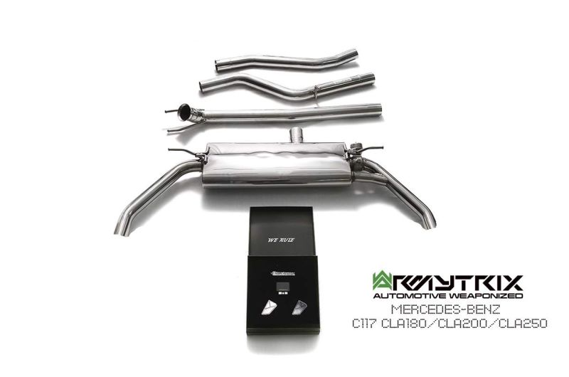 mercedes benz cla180 cla200 cla250 armytrix valvetronic exhaust