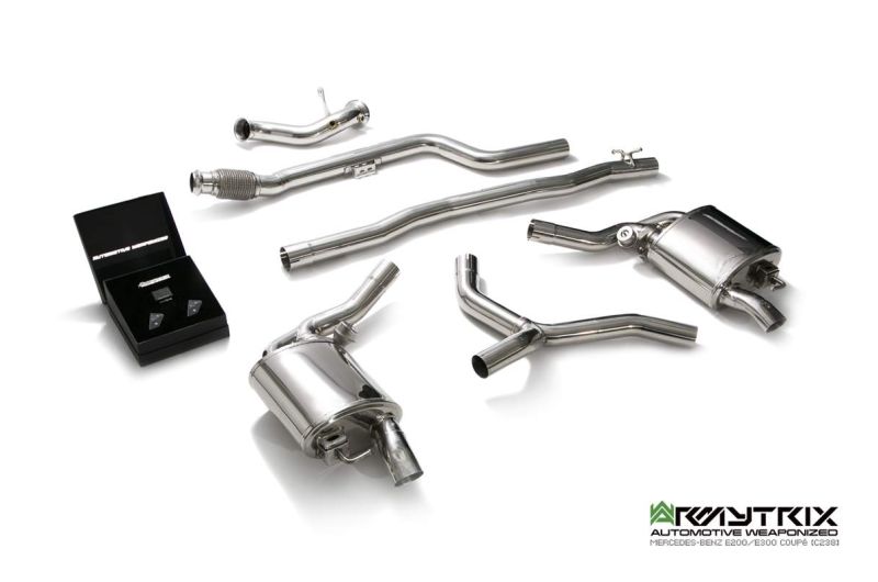 mercedes e200 e300 coupe armytrix valvetronic exhaust