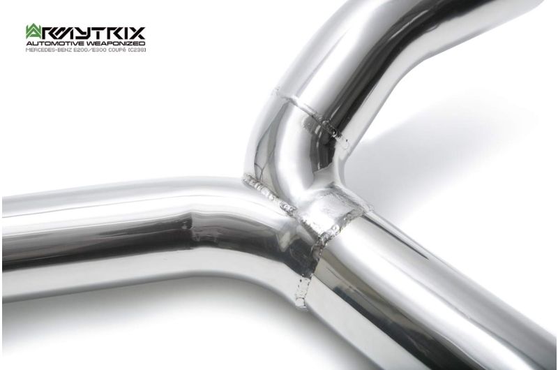 mercedes benz w213 e200 e300 coupe armytrix exhaust valvetronic