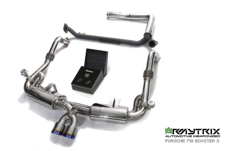 porsche 718 boxster armytrix valvetronic exhaust