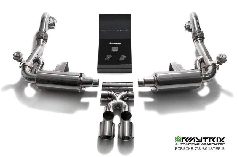 porsche 718 boxster armytrix valvetronic exhaust