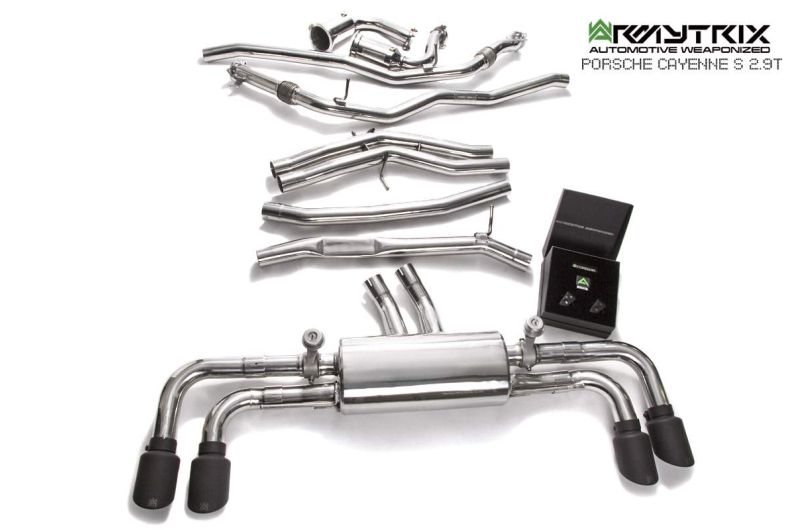 2019 porsche cayenne s 2 9t armytrix valvetronic exhaust