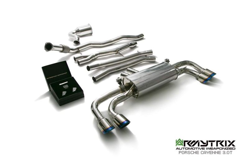 porsche cayenne 3 0y armytrix valvetronic exhaust