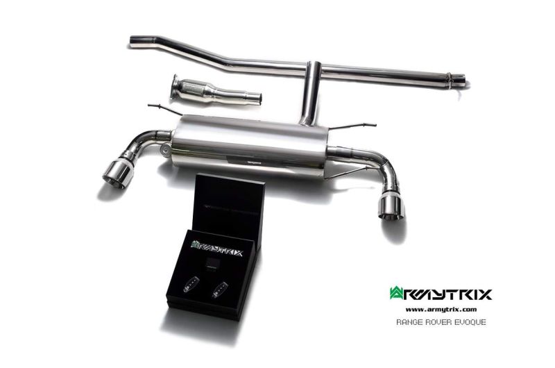 range rover evoque armytrix valvetronic exhaust