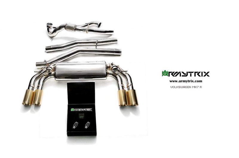 volkswagen golf mk7 r armytrix valvetronic exhaust