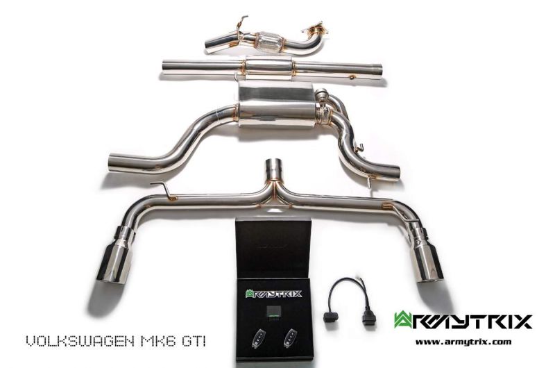 vw scirocco r armytrix valvetronic exhaust