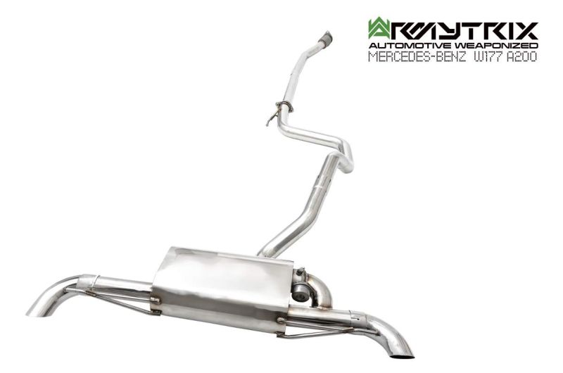 mercedes benz W177 A180 A200 1.4 turbo armytrix valvetronic exhaust