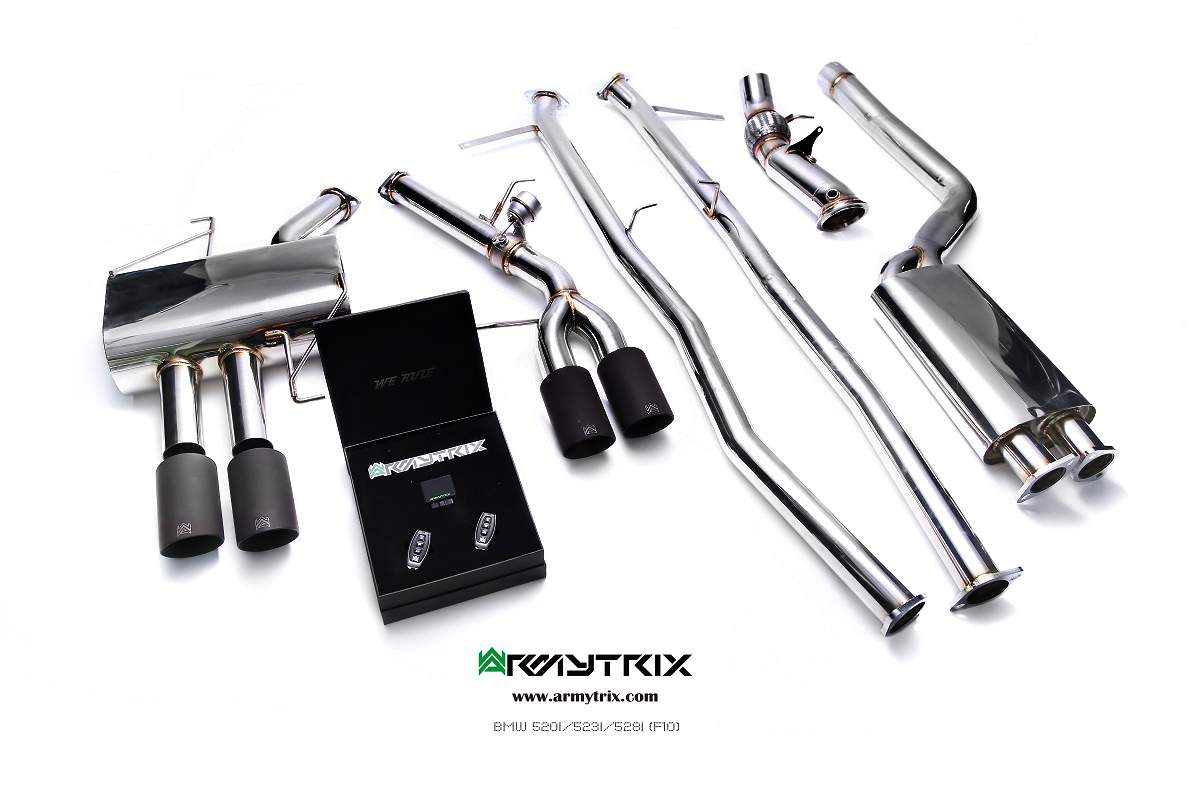 BMW F10 520i 528i ARMYTRIX 排気チューニング レビュー 価格
